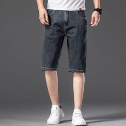 Men's Jeans Cotton Fabric Short Men Casual Classic Straight Denim Shorts Jeans Male Denim Multi-pocket Pants Overalls 230316