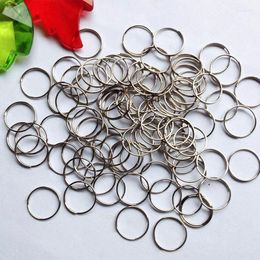 Chandelier Crystal 1000pcs/lot 14mm Chrome Stainless Steel Rings Ball Parts Bead Curtain Accessories Connecting Octagon Beads