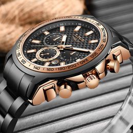 Wristwatches LIGE Fashion Date Quartz Men Watches Top Male Clock Chronograph Sport Wrist Watch Hodinky Relogio Masculino