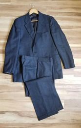 Men's Suits & Blazers Mens 2 Piece (Coat Pants) Notvhed Lapel Costume Homme Casual Solid Suit Men Custom Made
