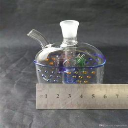 Smoking Pipes Coloured Flat Pisces Glass Hotpot Bongs Oil Burner Pipes Water Pipes Glass Pipe Oil Rigs