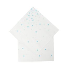 Disposable Dinnerware 20pcs Baby Blue Dot Paper Napkins Wedding Boys Birthday Party Decor Supplies Tableware Tissues Shower