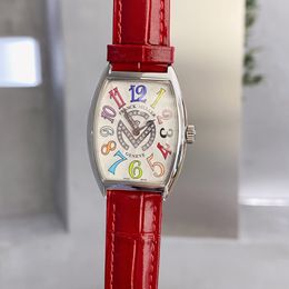 Women's quartz watch Barrel type Muelr VANGUARD series Size 43 & 31 mm Colorful surface Noble fashion watch
