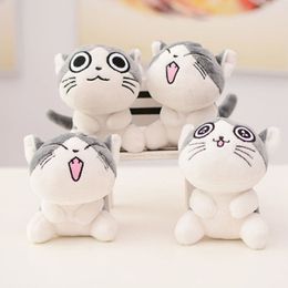 New cheese Cat plush toy doll cute little cat keychain pendant decoration