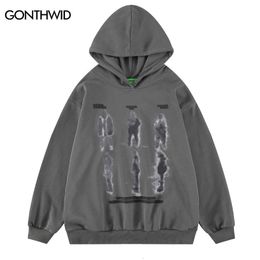 Mens Hoodies Sweatshirts Hip Hop Hoodie Sweatshirt Streetwear Mens Shadow Graphic Print Punk Gothic Pullover Hooded Harajuku Casual Cotton Hoodies 230316