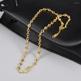 Choker 2023 Punk Fashion Jewellery Titanium Steel Long Vintage Gold Chain Necklace Bijoux Femme Collar Statement Neckaces For Women Men