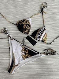 Designerbikini Designer Sexy Bur Transparent Strap Star Print Womens Swimwear Fashion Beach Set Summer Wome