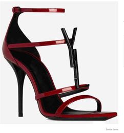 Paris Women Dress Shoes Red Bottom High-heeled Luxurys Designers Shoe 10cm Heels Black Golden Gold Wedding Bottomssize 35-42 With box