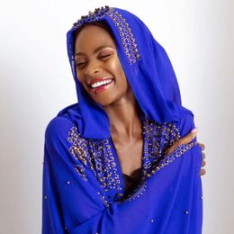 Ethnic Clothing Selling African Diamond Nail Bead Lengthened High Set Muslim Shawl Hooded Cloak Women's National Style