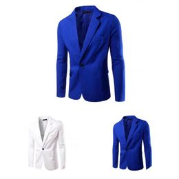 Men's Suits & Blazers Long Sleeve Trendy Plus Size Suit Coat Formal Winter Blazer Anti-wrinkle For Wedding