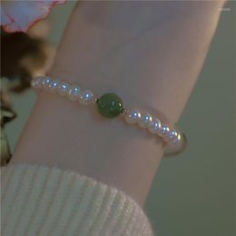 Charm Bracelets Women Fashion High-end Lucky Opal Pearl Bracelet Bohemian Sweet Romantic Imitation Hetian Jade Beaded Jewellery Gift