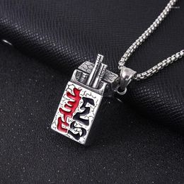 Pendant Necklaces Jewellery Classic Personality Good And Evil Titanium Steel Men's Necklace