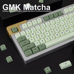 GMK Matcha 126 Keys XDA Profile DYE-SUB PBT Keycap English Japanese Custom Personality Keycaps For Mechanical Keyboard Gaming