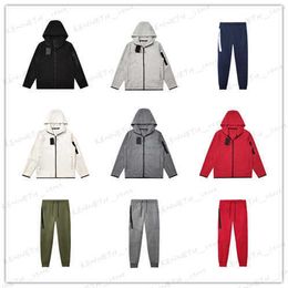 Men's Tracksuits 2023 Mens Tech Fleeces Sets Sports Jogger Trousers Bottoms Techfleeces Man Joggers Sportswear Jackets with Pants Free T230316