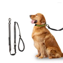 Dog Collars Reflective Leash 135-150cm Adjustable Pet Lead Car Auto Outdoor Products Supplies Durable Rope Drop
