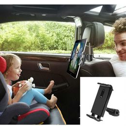 Cell Phone Mounts Holders Car Tablet Phone Holder Seat Ajustable iPad Stand Car Phone Holder For Headrest 360 Rotation Mobile Phone Mount Holder P230316