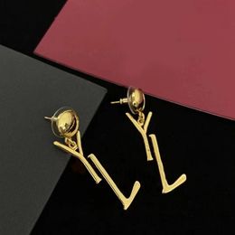 Letter Earrings Designer for Women stud trendy classical love tiktok earring carnival girl 12 14 years old halloween popular earing Jewellery silver Colour ZB033 F23