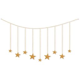 Decorative Figurines Objects & Hanging Po Display Wooden Stars Garland With Metal Chains Picture Frame Collage Wood Clips Wall Art Decoratio