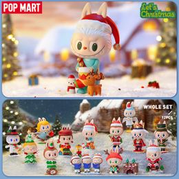 Blind box POP MART The Monsters Together Christmas Series Mystery Box 1PC/12PCS Blind Box Action Figure Cute Toy 230316