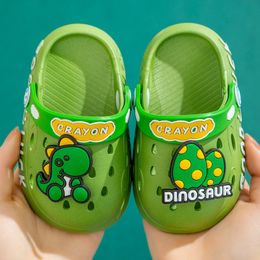 Sandals Cartoon Animals Kids Summer Slippers Child Indoor Anti-Slip Slipper Comfy Soft Sole Baby Toddler Slides Boys Girls Beach Sandals 230316