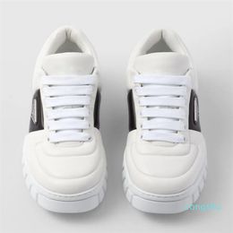 Luxury 23S/S Padded Nappa Man Sneakers Shoes White Black Leather Trainers Famous Brands Comfort Outdoor Trainers Men's Casual Walking EU38-46.BOX
