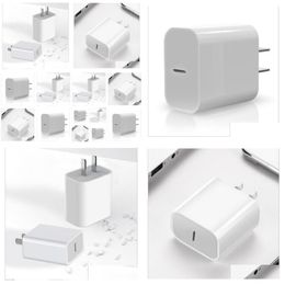 Other Electronic Components Usb C Wall Adaptor 18W Power Delivery Pd Quick Charger Adapter Type Fast I 11 Pro Max Without Box 2021 D Dhtfz