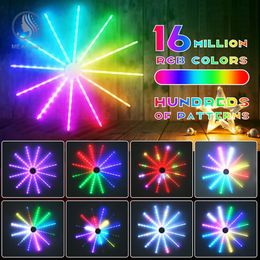 Smart Illumination RGB LED Firework Lights Dream Meteor Lamp DIY Wall Backlight Controller for Wedding Home Party Outdoor Holiday Decor 230316