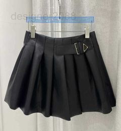 Skirts Designer women's short skirt Summer girls classic pleated s Slim denim A-line Small leather dress multiple styles Size S-L KM7D