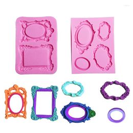 Baking Moulds DIY Style Retro Po Frame Silicone Mould Fontant Cake Chocolate Fudge Decoration Tools European