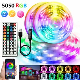 LED Strips SMD5050 LED Strip Light TV Desktop Screen Backlight 5V USB Colour Change Bedroom Home Decoration 1M-10M Energy Conservation Luces P230315