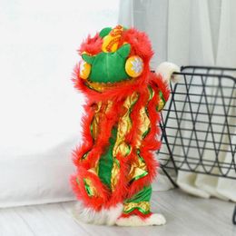 Cat Costumes Funny Christmas Dog Clothes Year's Pet Chinese Costume Dragon Dance Lion Party Red Festive Lucky