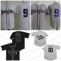 Stitched 9 Roy Hobbs Jersey NEW YORK KNIGHTS Baseball Jersey 10 Biggie Bad Boy Film Jerseys cheap