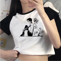 Women's T Shirts Cropped Nana Anime Kawaii Cartoon T-shirt Women Harajuku Aesthetic Corp Top Casual Tshirt Fashion Y2k Female Shirt