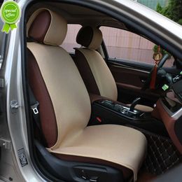 New Summer Front Car Seat Cushion Flax Mesh Front Rear Backrest Mesh Fabric Breathable Mat Protector For Car Accessories Interior