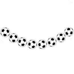 Party Decoration Football Sports Theme Banner Garlands Happy Birthday Decor Kids Boy Girl Soccer Pull Flag School Sport