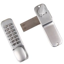 Door Locks Password Digital Push Button Door Lock Pad Code Combination Access Mechanical Keyless Doorknob Right Left Hand 230314