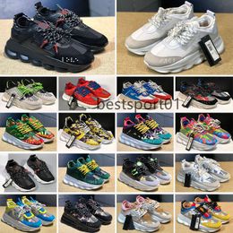 Brand Designer Sneakers Boots Casual Shoes Sneakers Suede Shoes Chain Reaction Italian Reflective Triple Black White Multicolor Men's Women's Sneakers B1