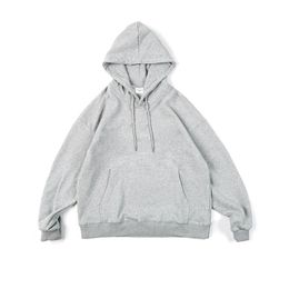 High Quality American Streetwear Solid Colour Hoodie For Men Clothing Kpop Trendy Sweatshirt Spring Harajuku Casual Pullover