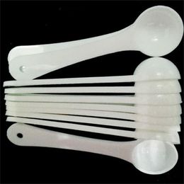 1G Professional Plastic 1 Gramme Scoops Spoons For Food Milk Washing Powder Medcine White Measuring Spoons RRA