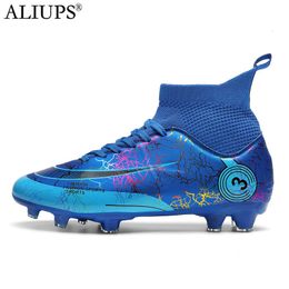 Dress Shoes ALIUPS Size 31-48 Original Soccer Shoes Sneakers Cleats Professional Football Boots Men Kids Futsal Football Shoes for Boys Girl 230316