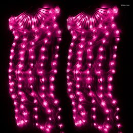 Stage Wear 1 Pieces Fans Performance Belly Dance LED 180cm Level Hand Props Accessories Flashed Lights