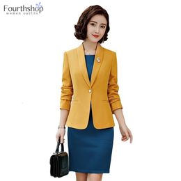 Women's Suits Blazers Professional Office Lady 2 Piece Set Business Work Blazer Dress Suits Women Fashion Elegant Jacket Suit Female Spring Autumn XXL 230316