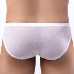 Underpants Sexy Personalized Mens Shorts U Convex Pouch Underwear Boxers Cool Ice Silk Seamless Soft Panties