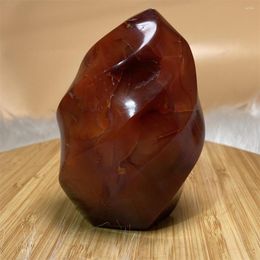 Decorative Figurines Natural Crystal Free Form Carnelian Flame Healing Stones High Quality Home Decor Sculpture Crafts For Decoration