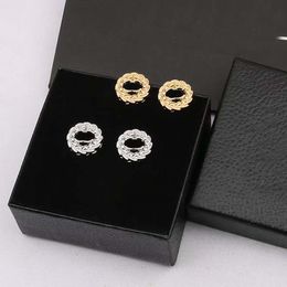 Pendant earring Fashion Ear Stud Earrings 18K Gold Plated 925 Silver Plated Crystal Pearl Earring For Women Wedding Jewelry Accessories