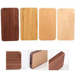 8000mAh Wooden Cell Phone Power Bank Mobile Universal Large Capacity For Mobile Phone Tablet PC External Battery Fast Charging