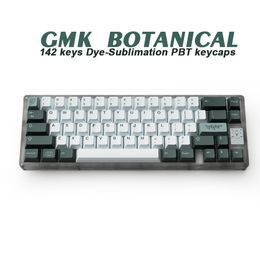 GMK Botanical 141 Keys DYE-SUB PBT Keycap Cherry Profile English Keycaps For Mechanical Keyboard 61/64/68/75/84/87/96 Layout