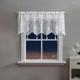 Curtain French Ins White Rose Lace Window Tassel Head Living Room Screen Partition Rod Through Small Door