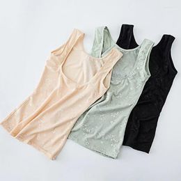 Camisoles & Tanks Women 2023 Summer Corrector Bra Underwear Tank Tops Female Printed Vest Ladies Slim Sleeveless T238