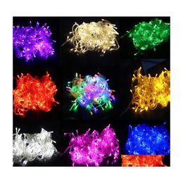 Led Strings 200M 200 Meter Christmas Xmas 10 Meters 100Led 100 String Lights Flash Window Curtain Light Holiday By Dhs Drop Delivery Dhgtc